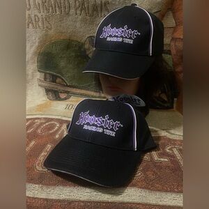 Lot of 2 Hoosier Racing Tires Ball Caps Adults Adjustable Size NEW
